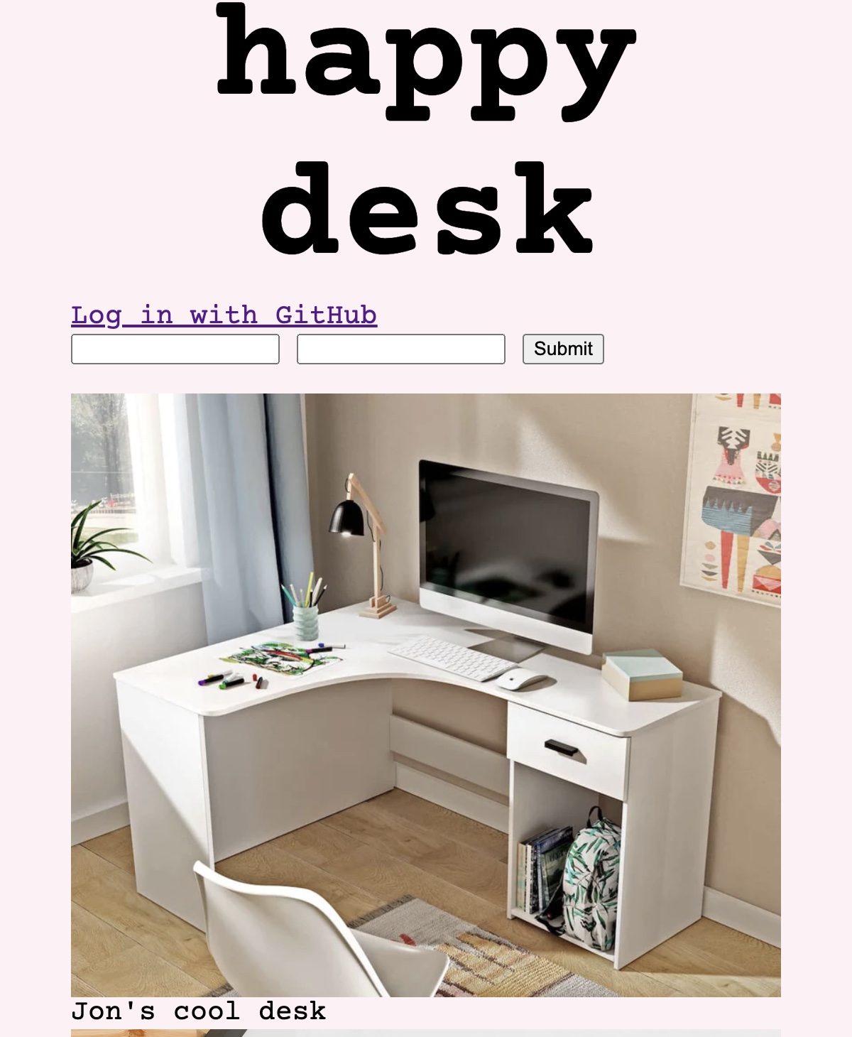 Happy desk